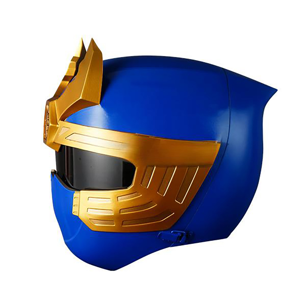 Power Rangers Ninja Storm Navy Thunder Ranger Helmet 3D Printed Cosplay Accessory Prop