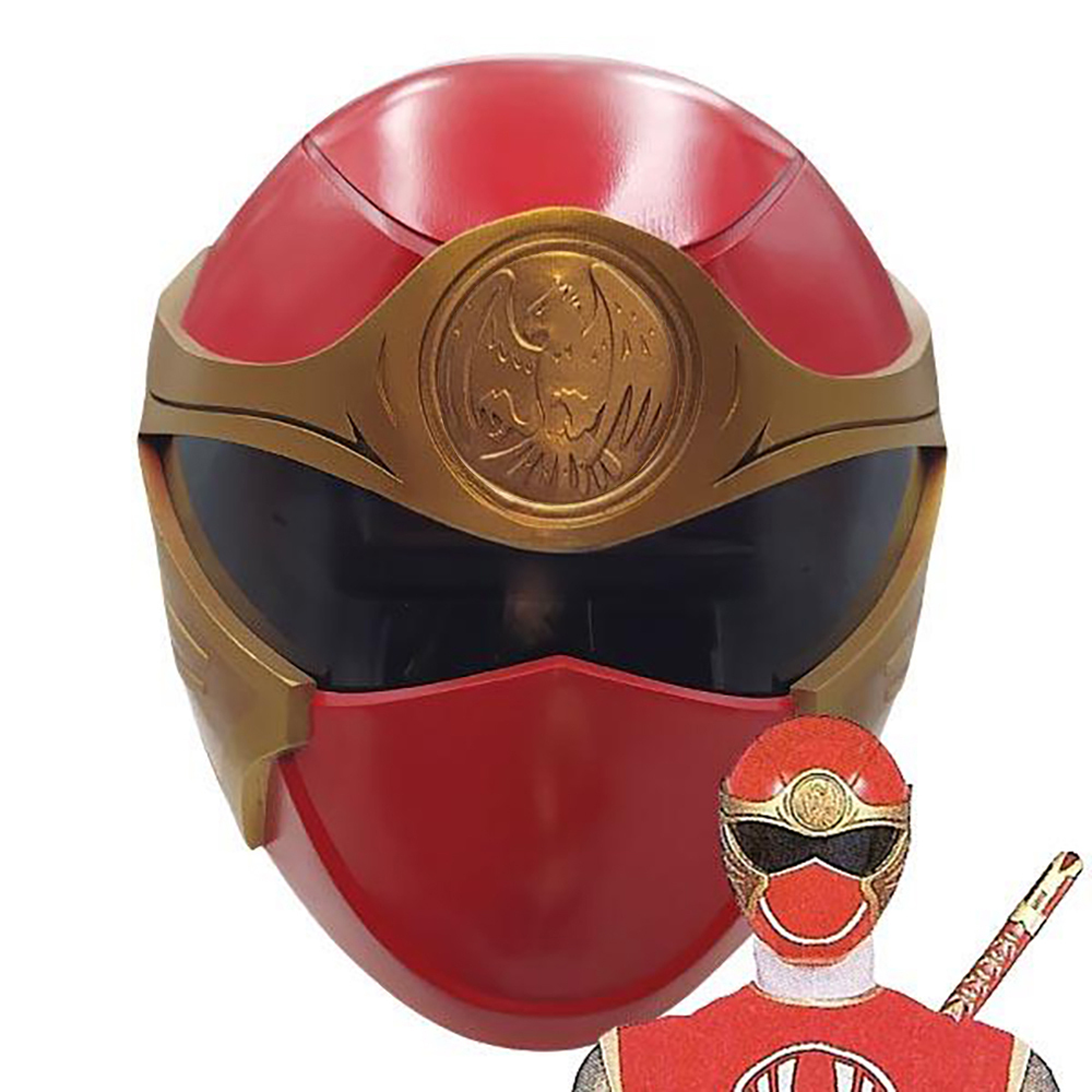 Power Rangers Ninja Storm Red Wind Ranger Helmet 3D Printed Cosplay Accessory Prop