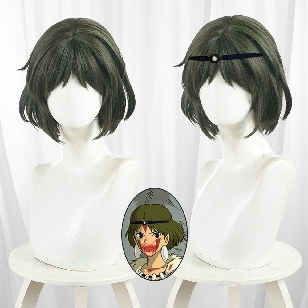 Princess Mononoke San Green Cosplay Wig