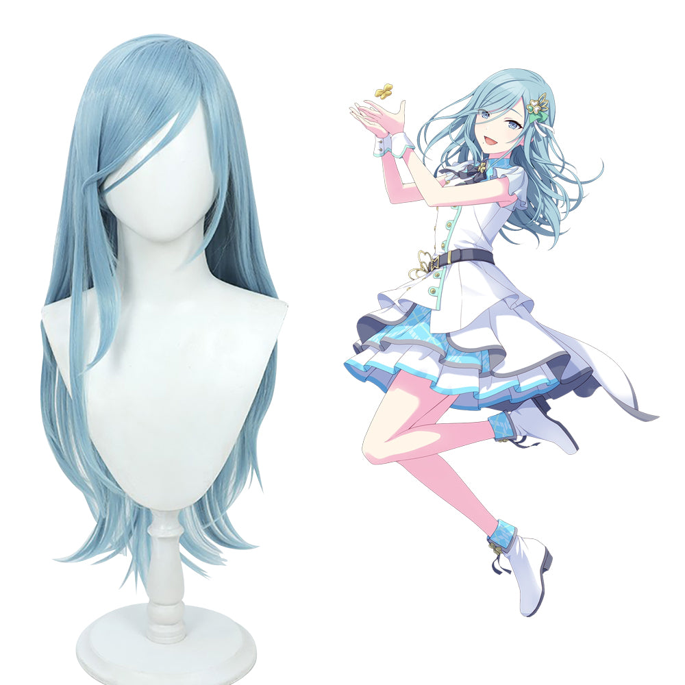 Project SEKAI HATSUNE MIKU: COLORFUL STAGE! Hinomori Shizuku Blue Cosplay Wig-Cosplay Instrumentality Project