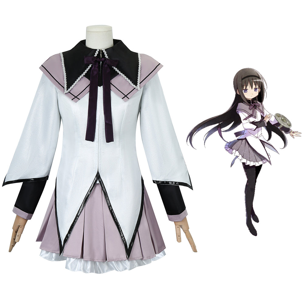 Puella Magi Madoka Magica Homura Akemi Cosplay Costume