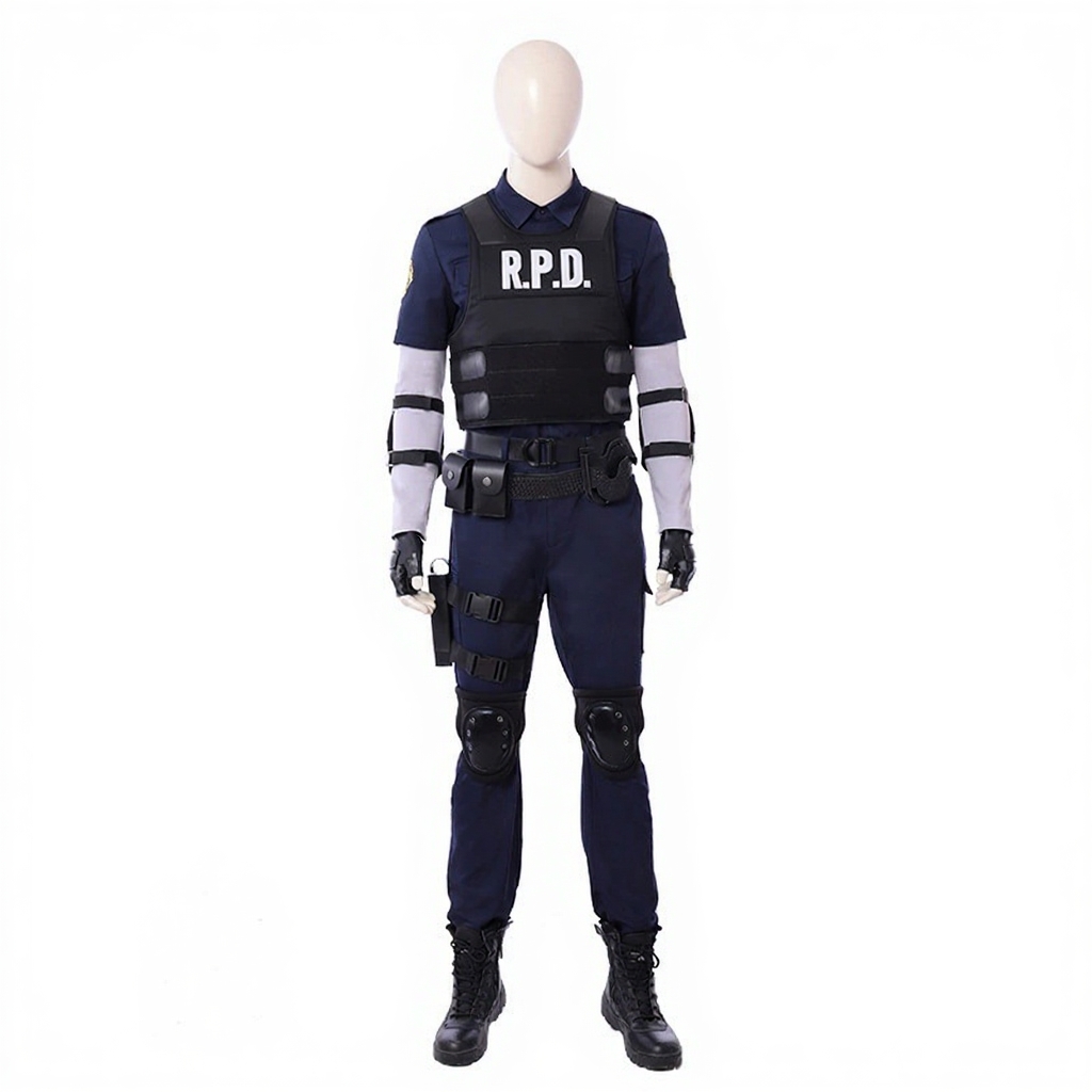 Resident Evil Leon Scott Kennedy Police Uniform Cosplay Costume
