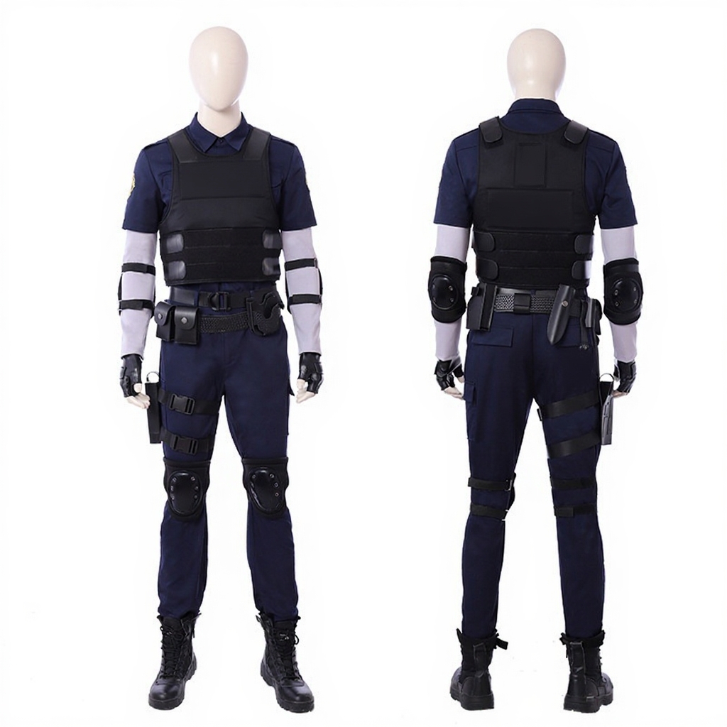 Resident Evil Leon Scott Kennedy Police Uniform Cosplay Costume