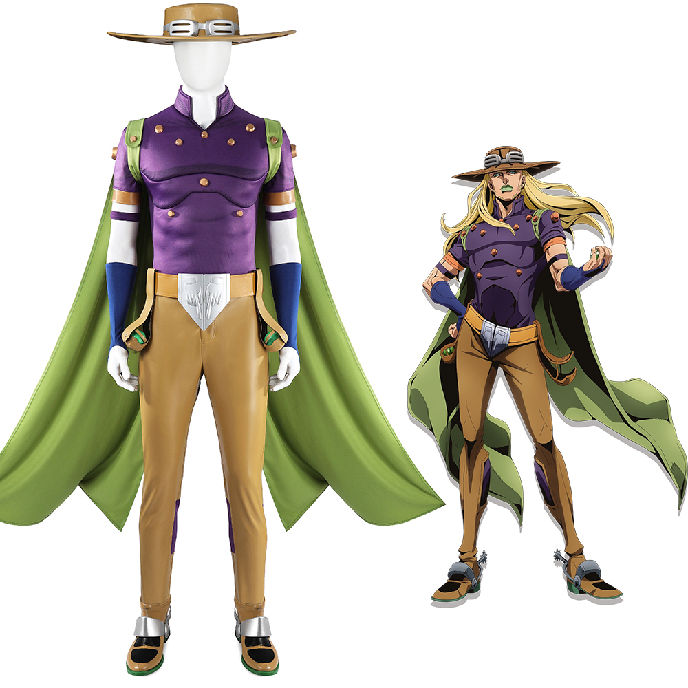 STEEL BALL RUN JoJo Gyro Zeppeli Cosplay Costume