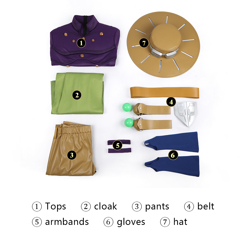 STEEL BALL RUN JoJo Gyro Zeppeli Cosplay Costume