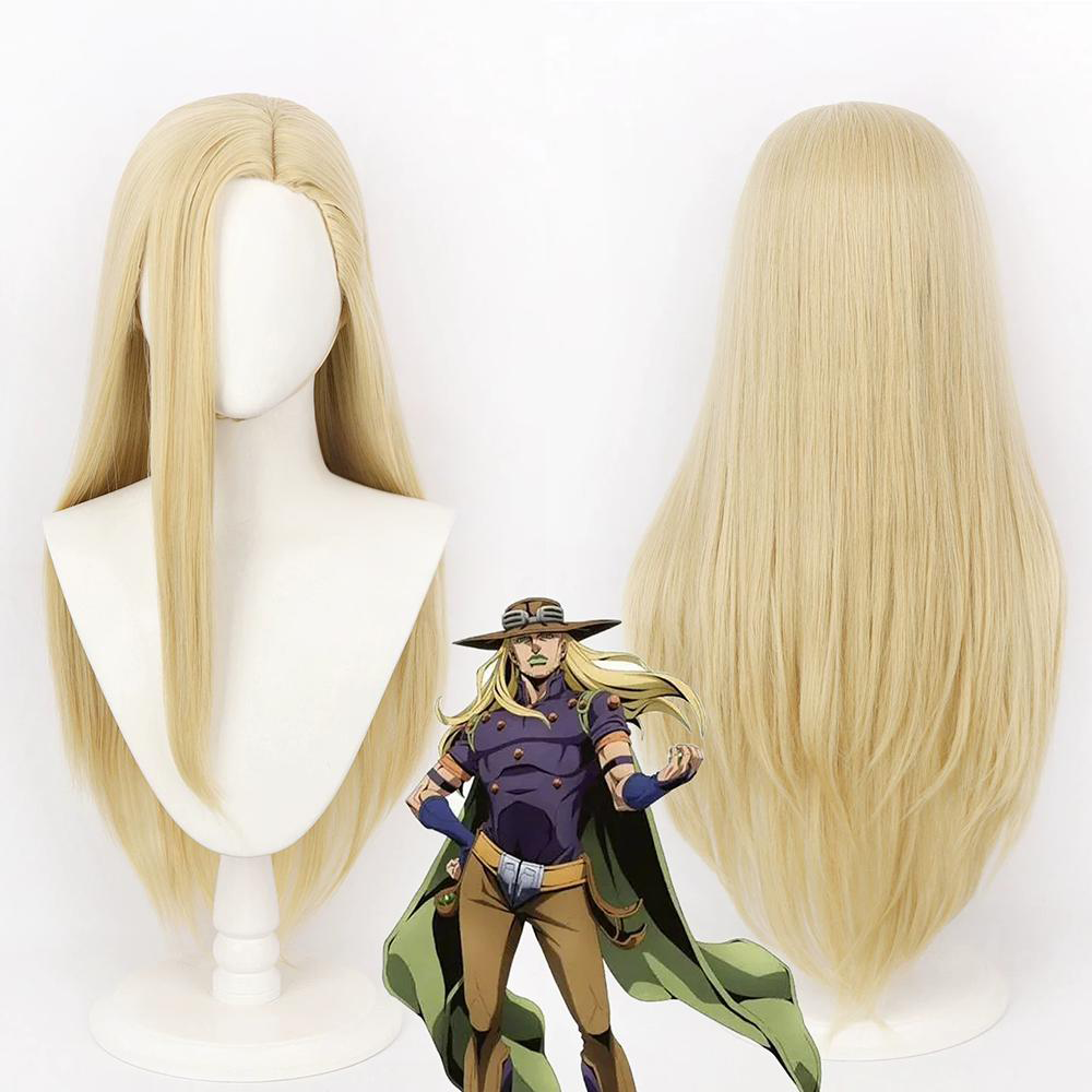 STEEL BALL RUN JoJo Gyro Zeppeli Golden Cosplay Wig