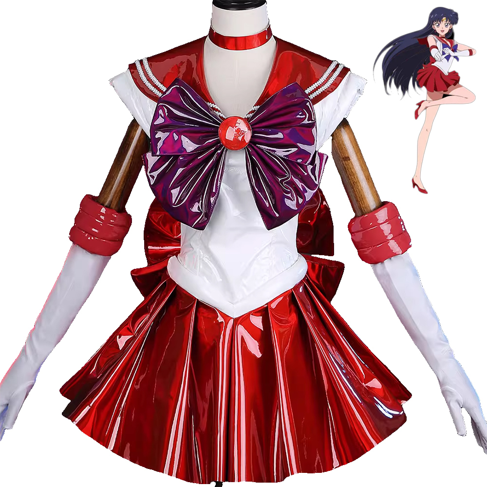 Sailor Moon 30th Anniversary Sailor Mars Rei Hino Cosplay Costume