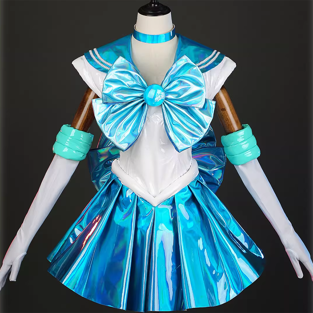Sailor Moon 30th Anniversary Sailor Mercury Aqua Mist Cosplay Costume