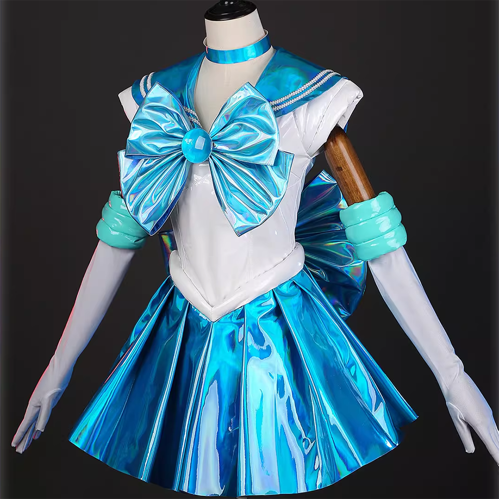 Sailor Moon 30th Anniversary Sailor Mercury Aqua Mist Cosplay Costume