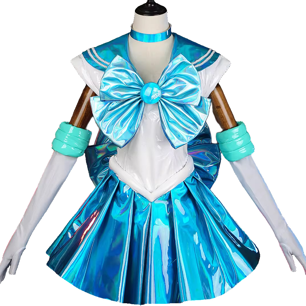 Sailor Moon 30th Anniversary Sailor Mercury Aqua Mist Cosplay Costume