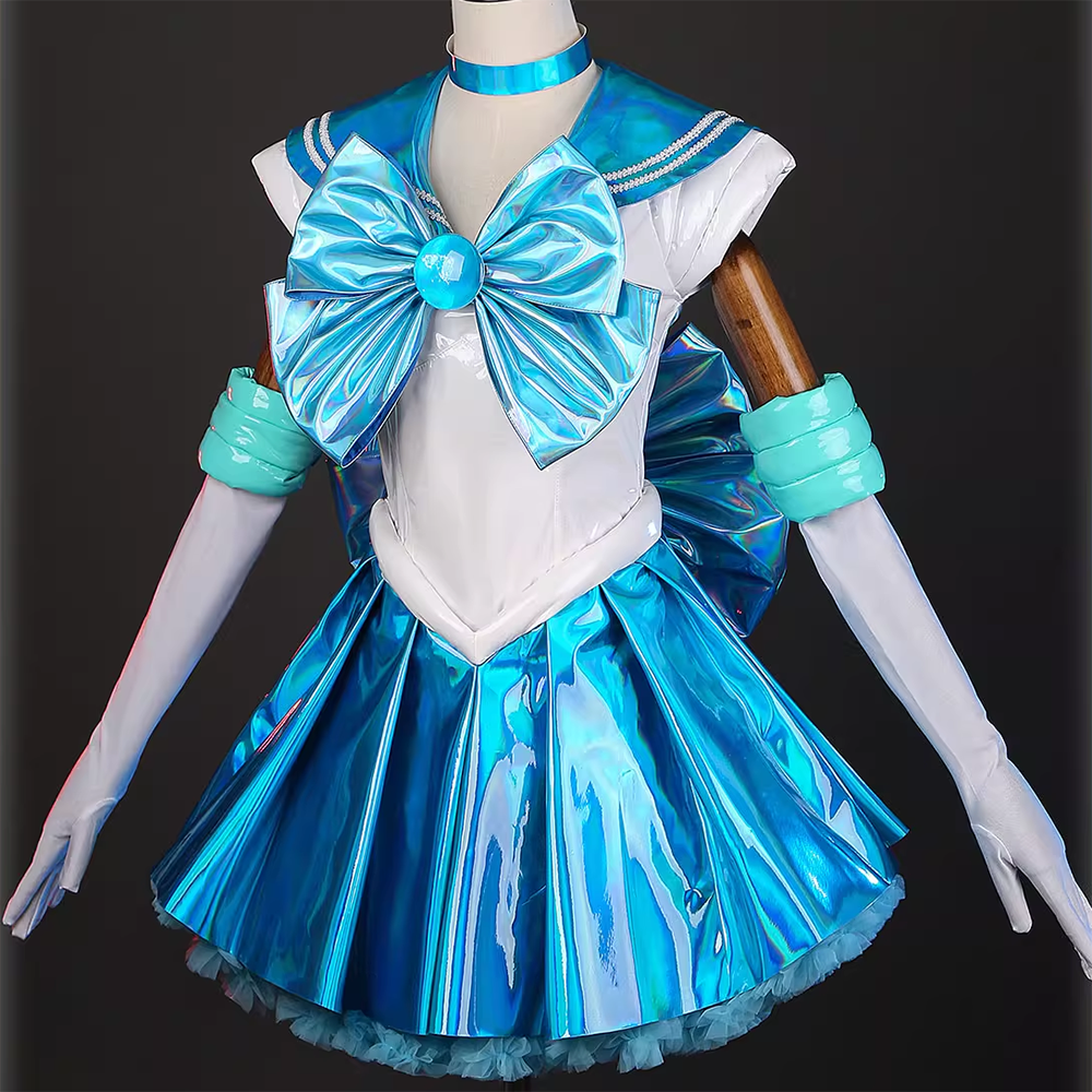 Sailor Moon 30th Anniversary Sailor Mercury Aqua Mist Cosplay Costume