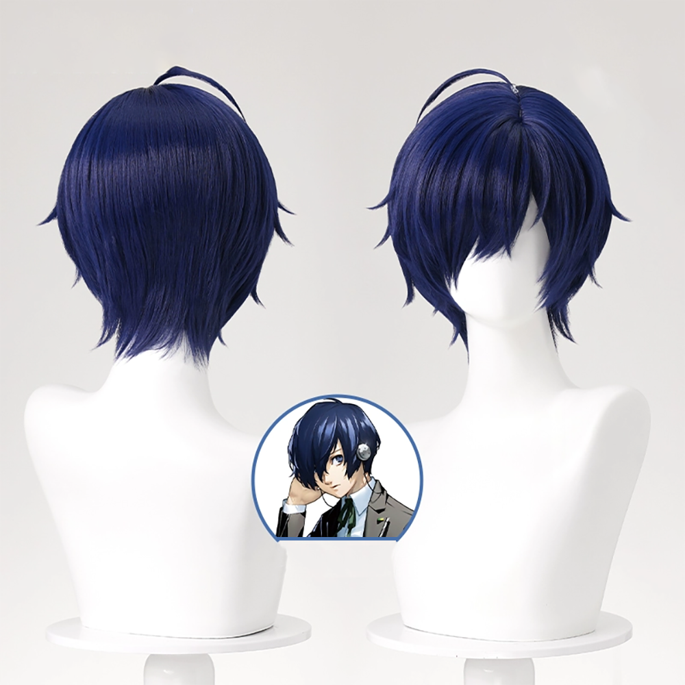 Shin Megami Tensei: Persona 3 Makoto Yuki Protagonist Blue Cosplay Wig