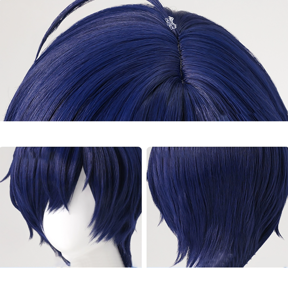 Shin Megami Tensei: Persona 3 Makoto Yuki Protagonist Blue Cosplay Wig