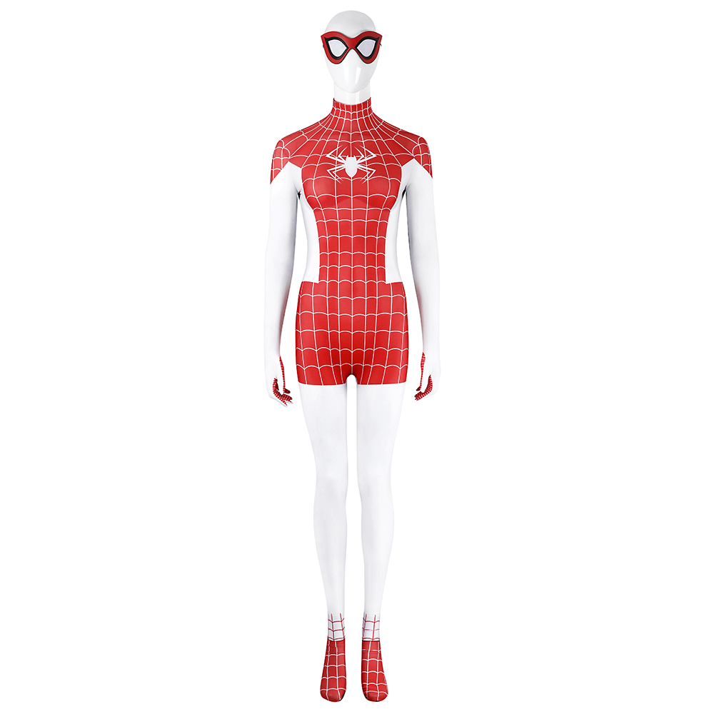 Spider-Man Mary Jane Watson Earth-18119 Crimson She-Devil Cosplay Costume