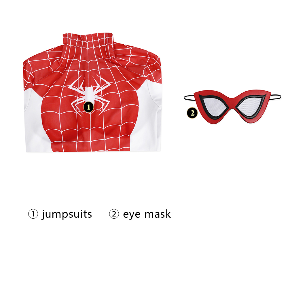Spider-Man Mary Jane Watson Earth-18119 Crimson She-Devil Cosplay Costume