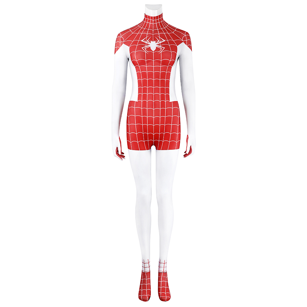 Spider-Man Mary Jane Watson Earth-18119 Crimson She-Devil Cosplay Costume