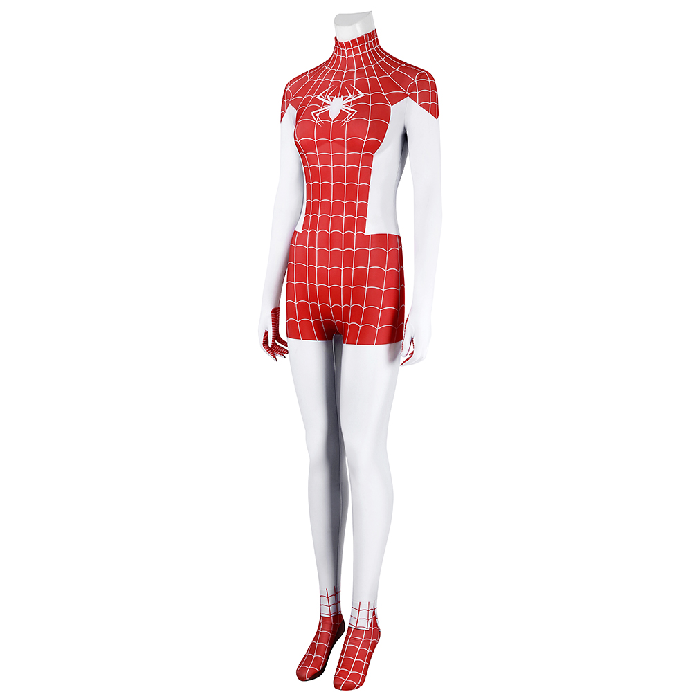 Spider-Man Mary Jane Watson Earth-18119 Crimson She-Devil Cosplay Costume