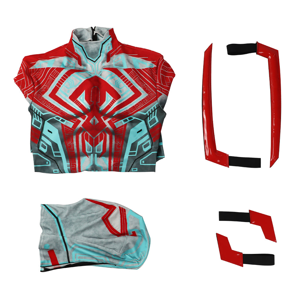 Spider-Man: Across the Spider-Verse Spider-Man 2099 Miguel O'Hara Patterns Cosplay Costume Jumpsuit-Cosplay Instrumentality Project