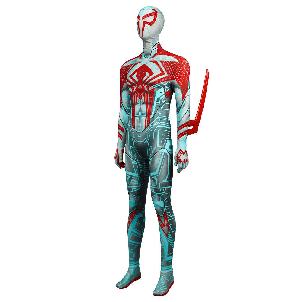 Spider-Man: Across the Spider-Verse Spider-Man 2099 Miguel O'Hara Patterns Cosplay Costume Jumpsuit-Cosplay Instrumentality Project