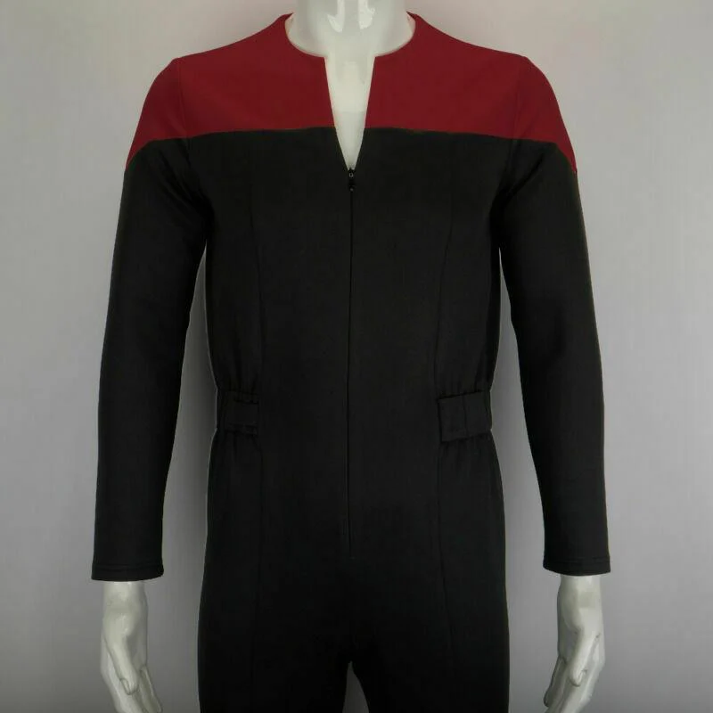 Star Trek Deep Space Nine Commander Sisko Duty Uniform Jumpsuit Cosplay Costumes