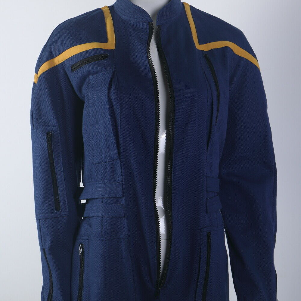 Star Trek Enterprise Duty Jumpsuit Uniforms Captain Jonathan Archer Cosplay Costume