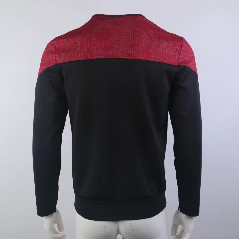 Star Trek Picard 3 Command Red Uniform Cosplay Starfleet Gold Blue Top Shirts Costume