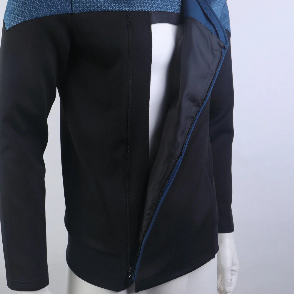 Star Trek Picard 3 Command Red Uniform Cosplay Starfleet Gold Blue Top Shirts Costume