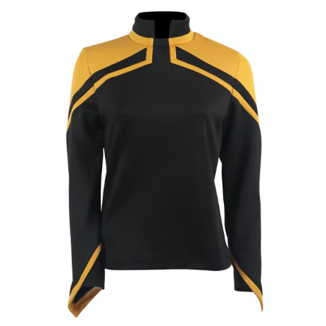 Star Trek Picard JL Uniform Female Red Gold Blue Top Shirt Cosplay Costume
