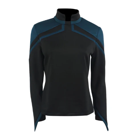 Star Trek Picard JL Uniform Female Red Gold Blue Top Shirt Cosplay Costume