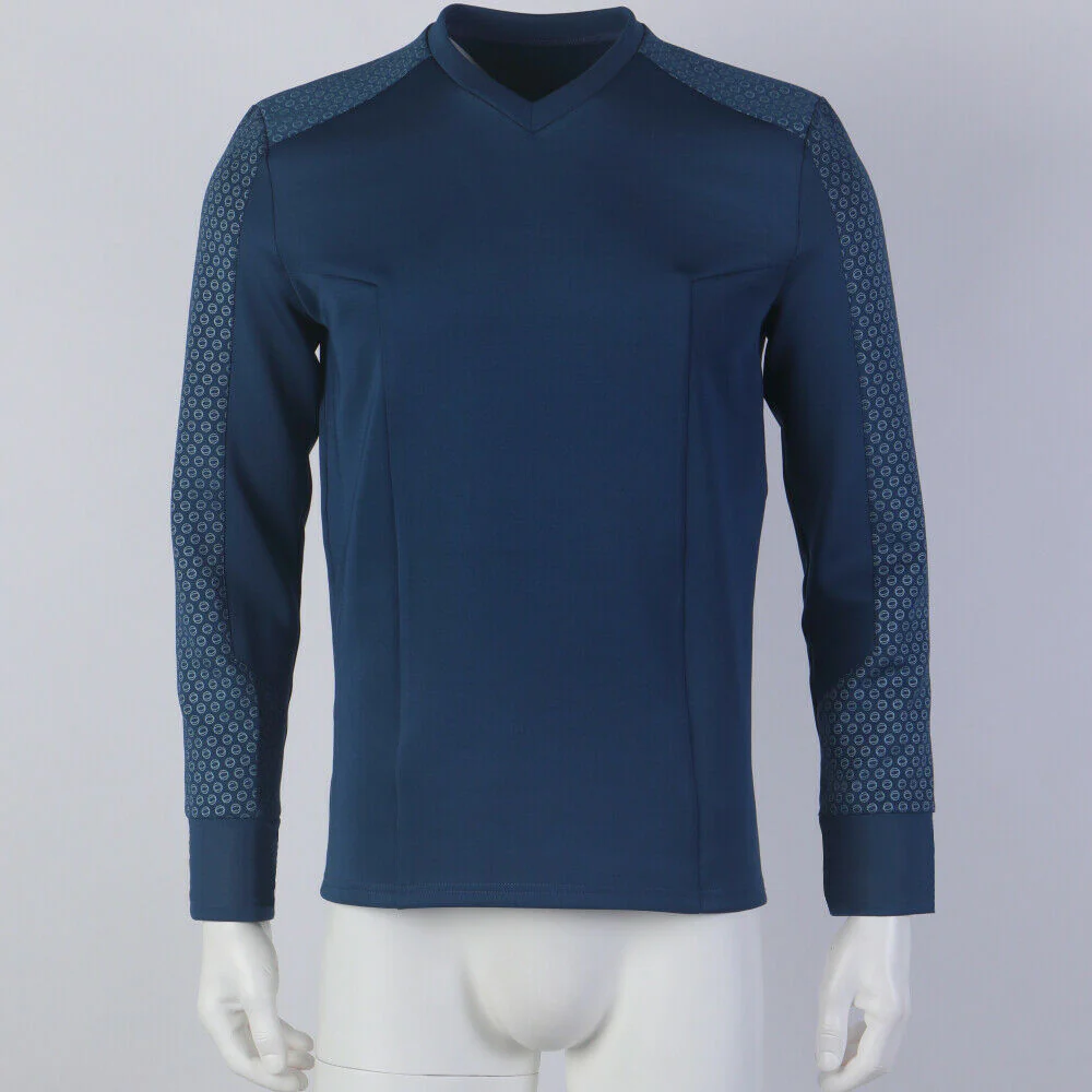 Star Trek Strange New Worlds Captain Pike Gold Uniforms Startfleet Blue Red Yellow Top Shirts