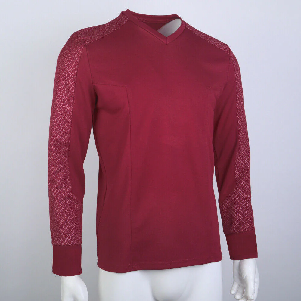 Star Trek Strange New Worlds Captain Pike Gold Uniforms Startfleet Blue Red Yellow Top Shirts