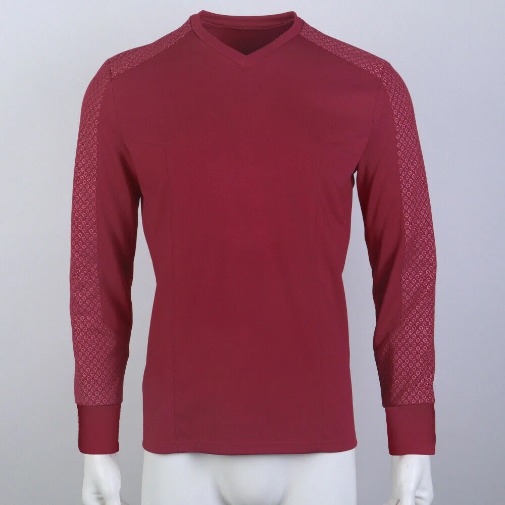 Star Trek Strange New Worlds Captain Pike Gold Uniforms Startfleet Blue Red Yellow Top Shirts