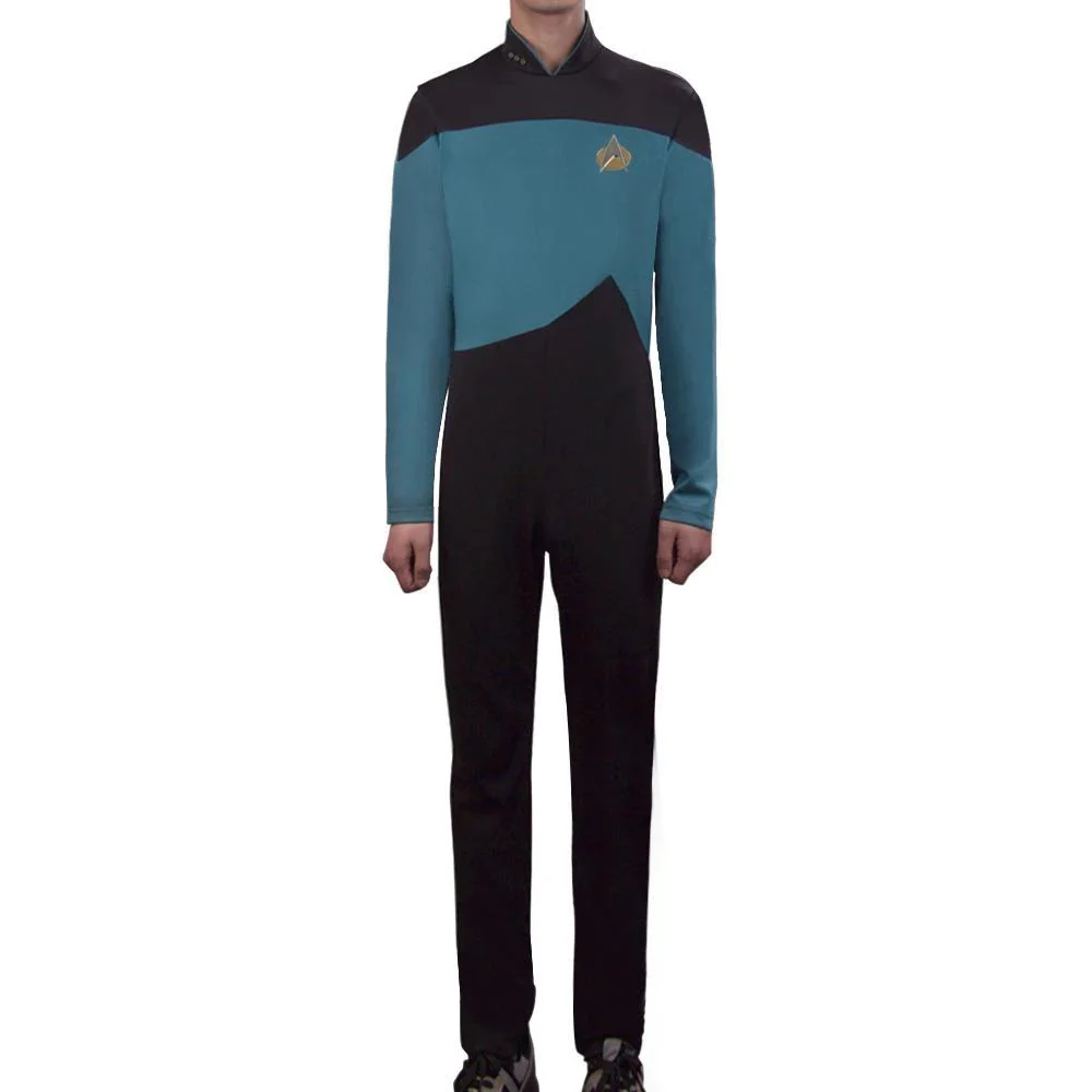 Star Trek TNG The Next Generation Jumpsuit Uniform Costume Yellow/Blue