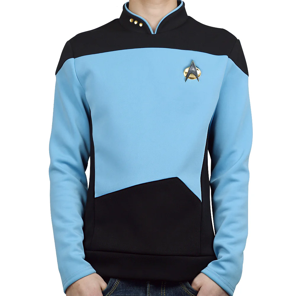 Star Trek TNG The Next Generation Uniform Shirt Halloween Cosplay Costume