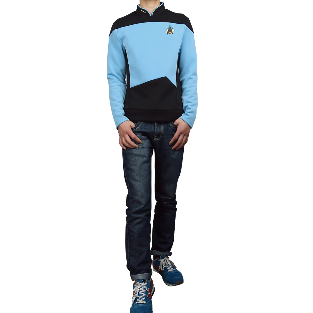 Star Trek TNG The Next Generation Uniform Shirt Halloween Cosplay Costume