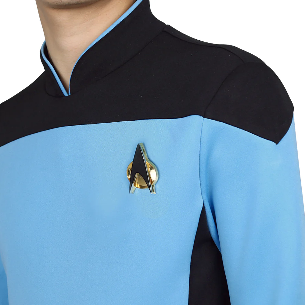 Star Trek TNG The Next Generation Uniform Shirt Halloween Cosplay Costume