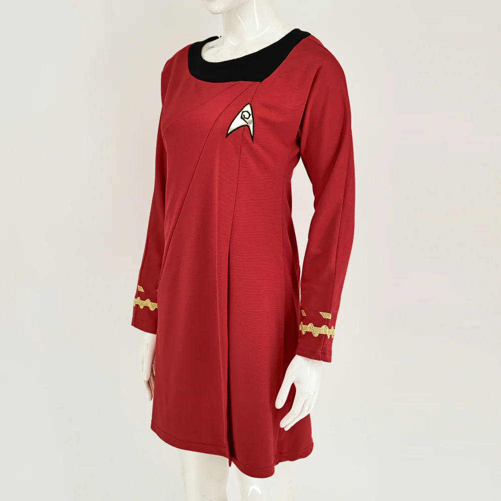 Star Trek TOS Female Duty Uniforms The Original Series Blue Gold Red D