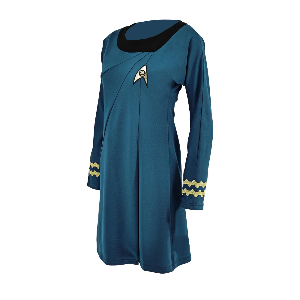 Star Trek TOS Female Duty Uniforms The Original Series Blue Gold Red D
