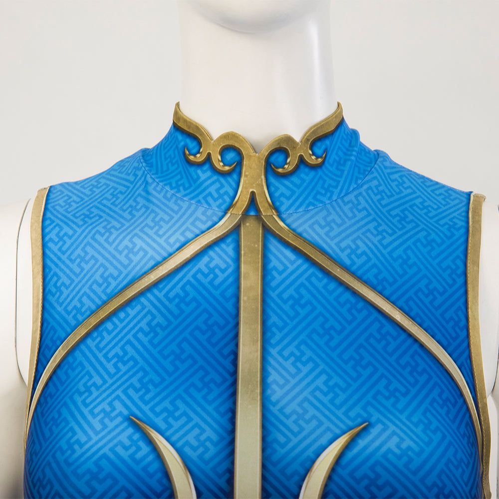 Street Fighter 6 Chun-Li Chun Li Cosplay Costume Jumpsuit-Cosplay Instrumentality Project