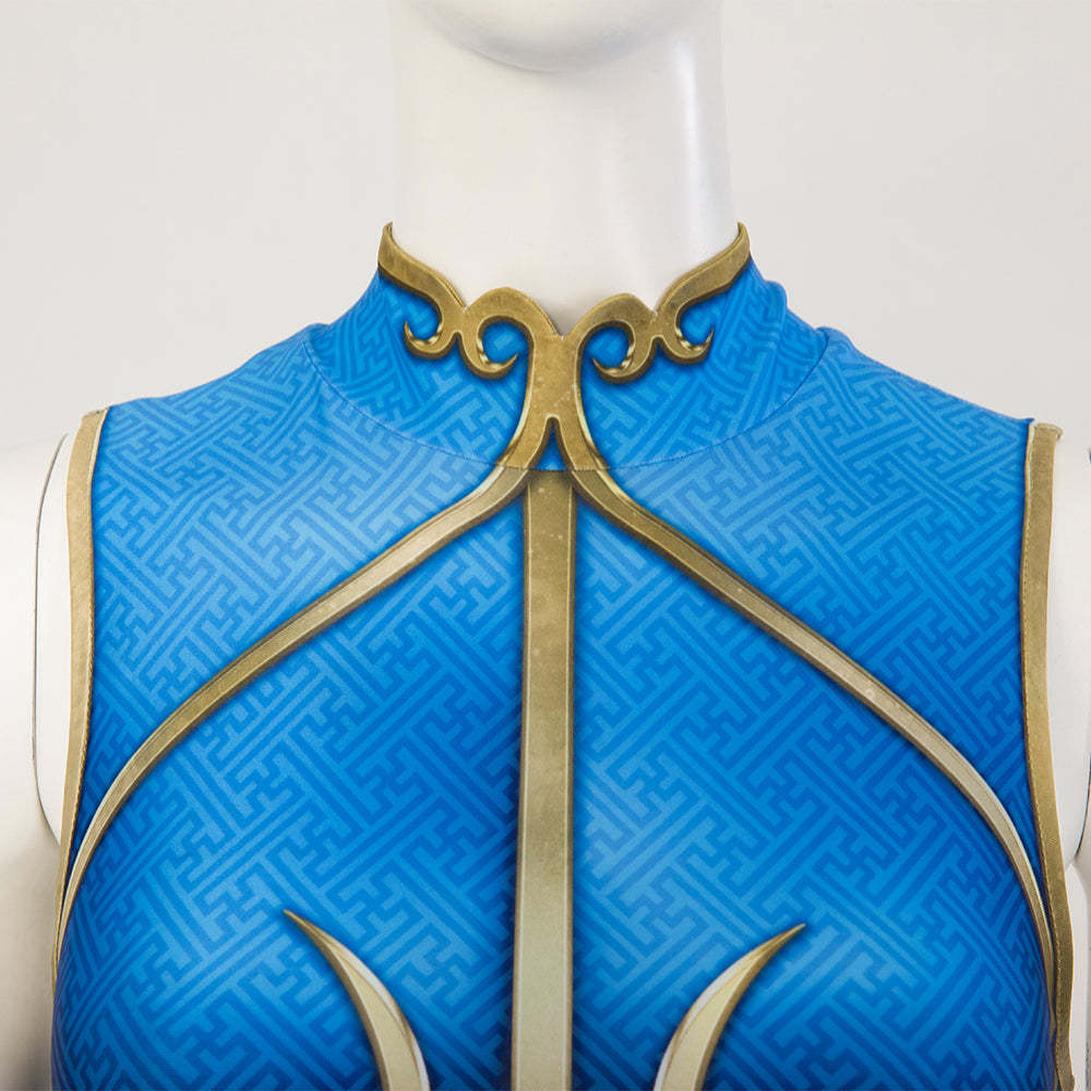 Street Fighter 6 Chun-Li Chun Li Cosplay Costume Jumpsuit-Cosplay Instrumentality Project