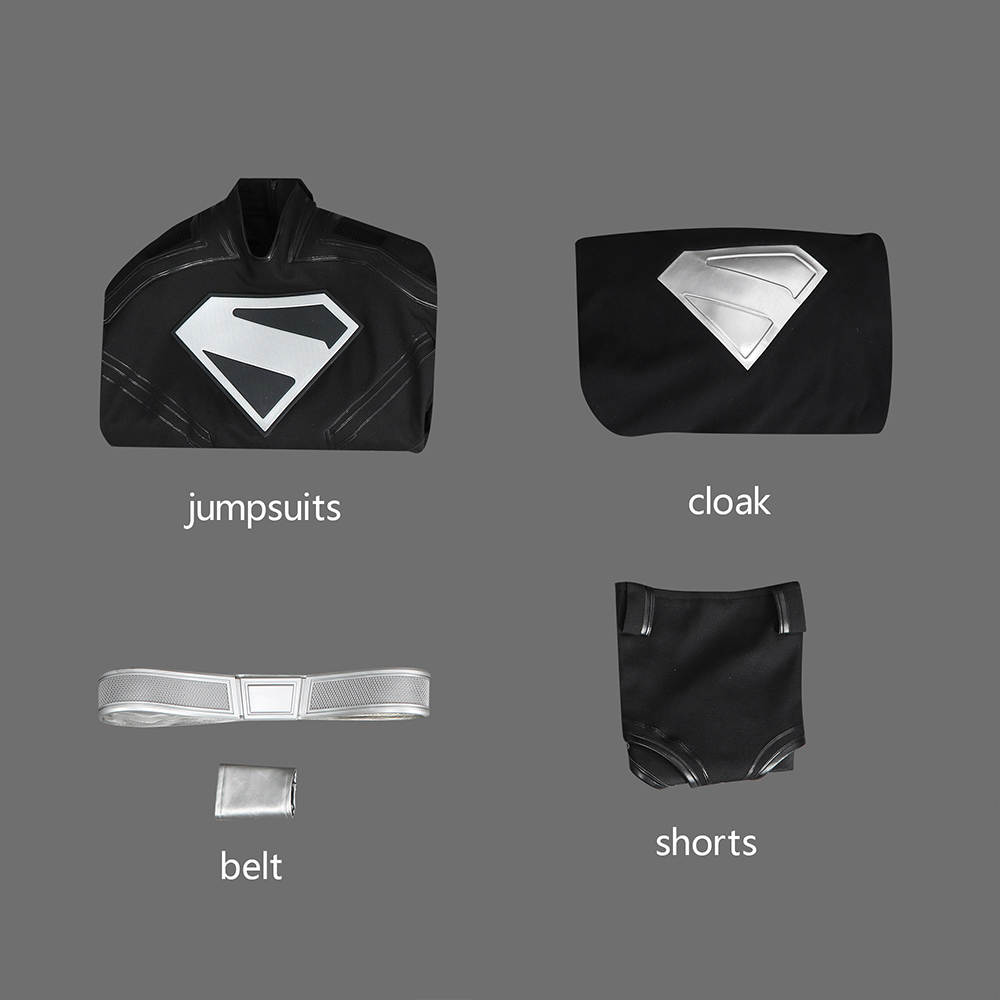 Superman 2025 Clark Kent Black Suit Cosplay Costume