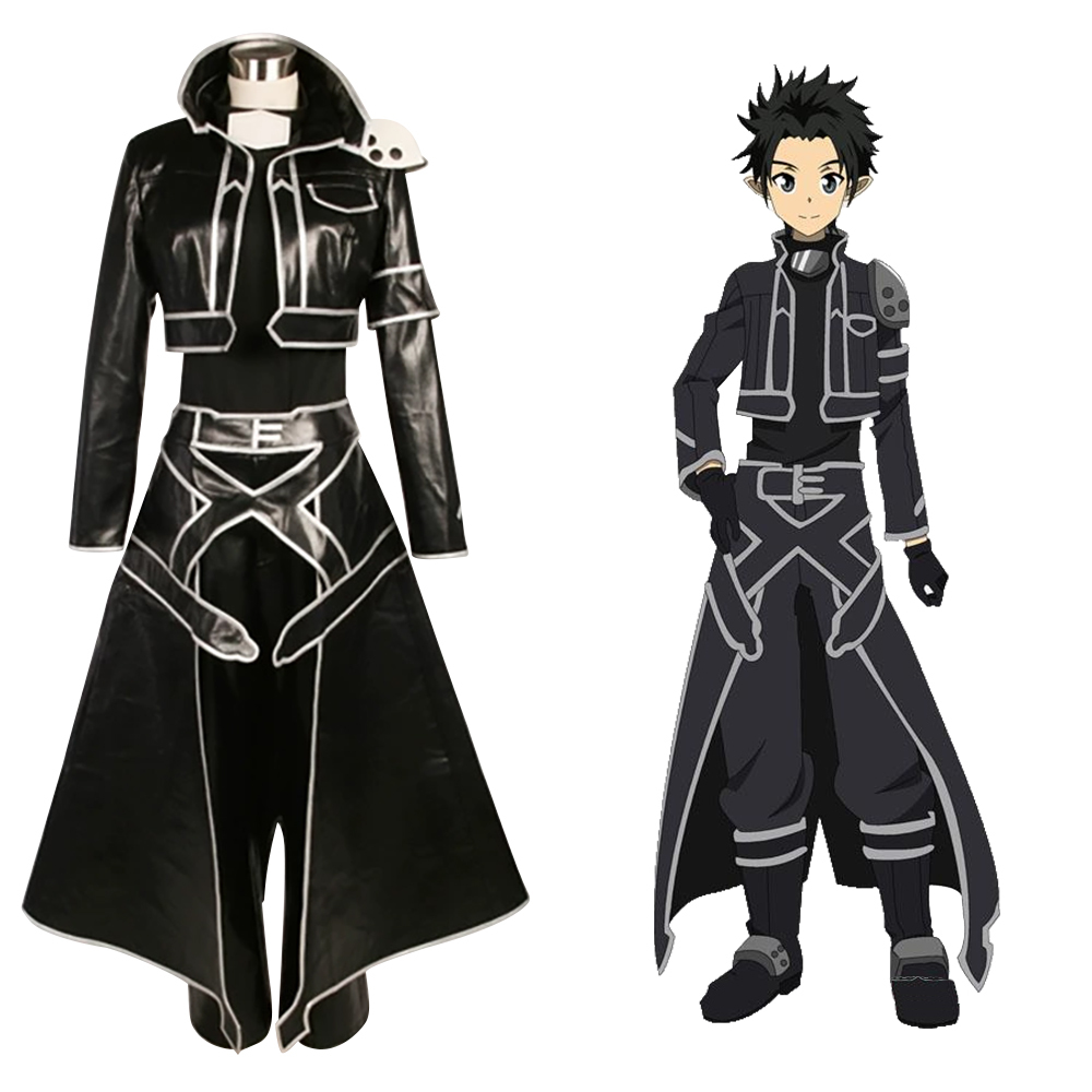 Sword Art Online SAO ALO Kirito Cosplay Costume