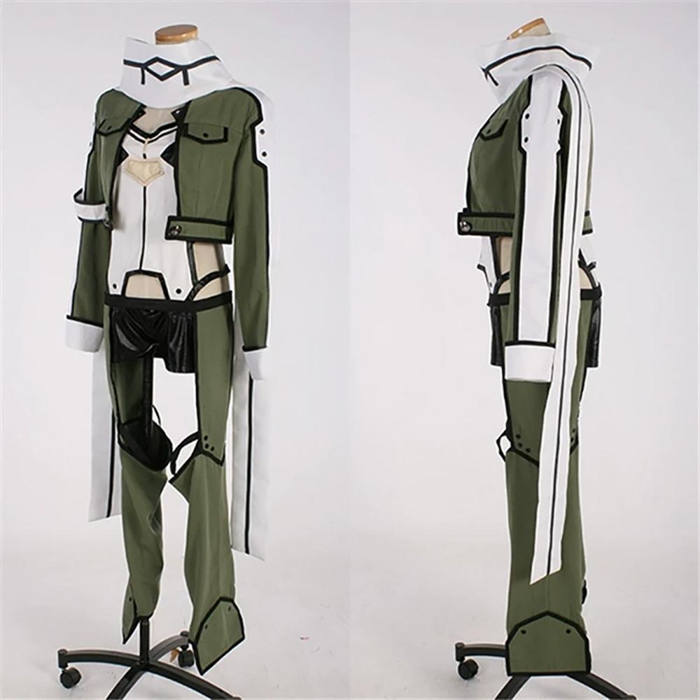 Sword Art Online SAO GGO Asada Shino Sinon Cosplay Costume
