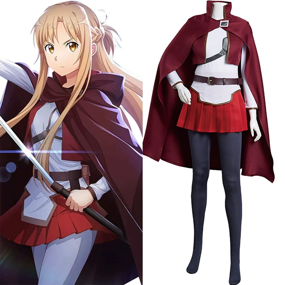 Sword Art Online SAO Progressive Aria of a Starless Night Asuna Cosplay Costume