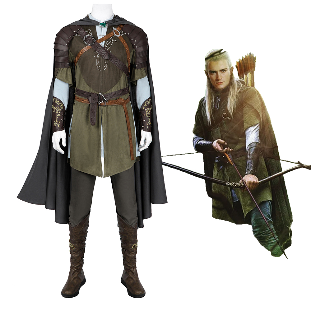 TLOR The Lord of the Rings: The Fellowship of the Ring Legolas Cosplay Costume