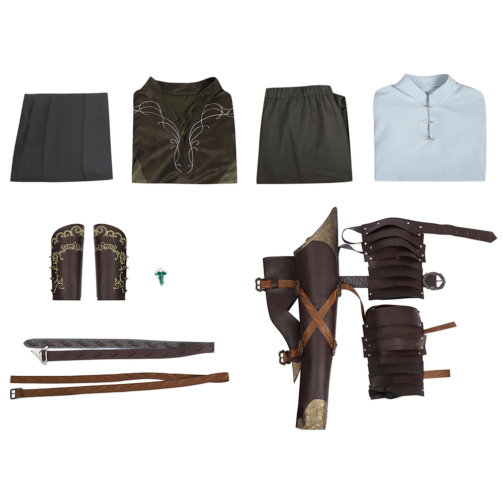 TLOR The Lord of the Rings: The Fellowship of the Ring Legolas Cosplay Costume