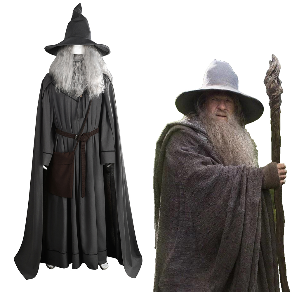 TLOR The Lord of the Rings The Fellowship of the Ring Gandalf the grey Cosplay Costume