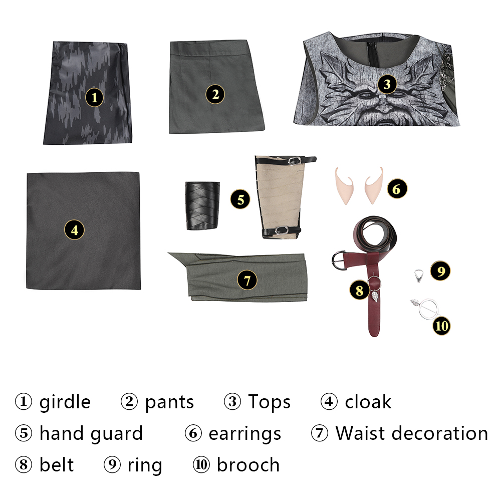 TLOR The Lord of the Rings: The Rings of Power Season 1 Arondir Cosplay Costume
