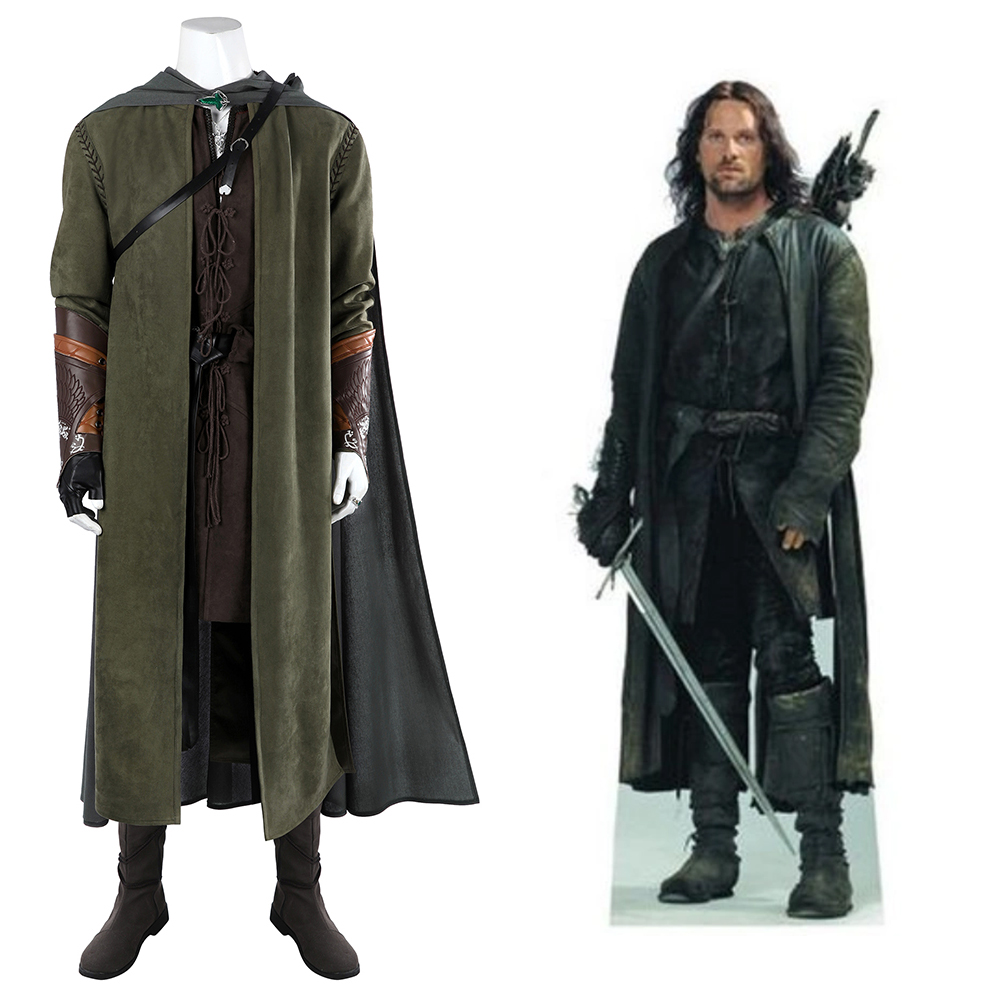 TLOR The Lord of the Rings The Two Towers Aragorn Cosplay Costume
