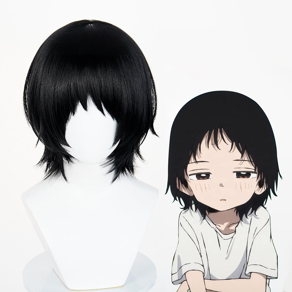 Takopi's Original Sin Shizuka Kuze Black Cosplay Wig